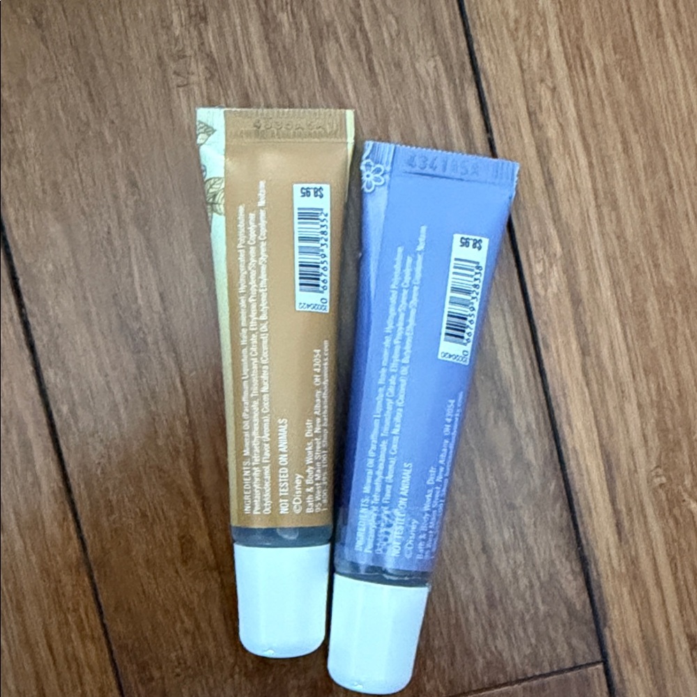 Bath & Bodyworks Disney Princess Blue and Gold Lip Gloss bundle - Picture 2 of 2